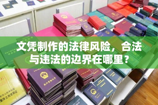 边坝文凭制作的法律风险，合法与违法的边界在哪里？