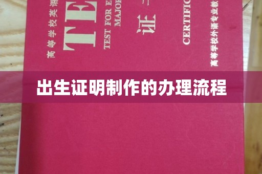 边坝出生证明制作的办理流程
