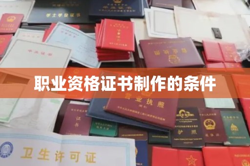 边坝职业资格证书制作的条件
